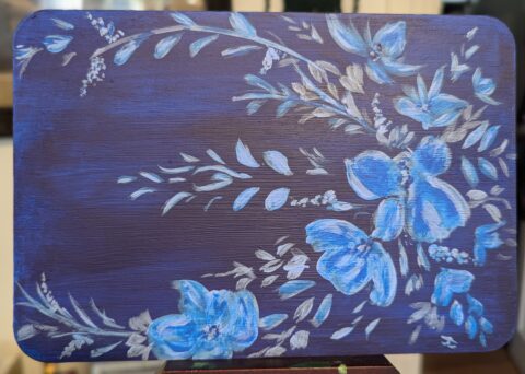 In The Spirit of Dutch Hindeloopen Folk Art (In a Single Colour)